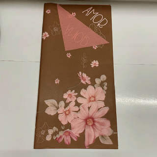 Papel Kraft Flor de Amor 59x59cm - Pacote c/50 folhas